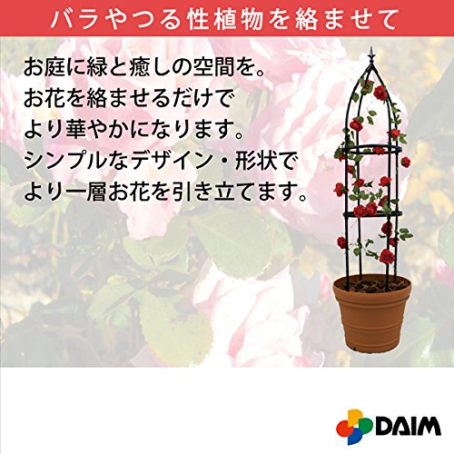 Amazon | DAIM 組立 簡単 ローズ オベリスク リング径25cm×高さ170cm